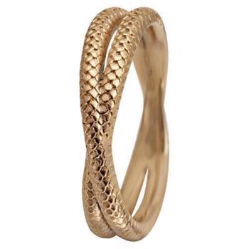 Christina Collect gold plated collector ring - Twin Snake